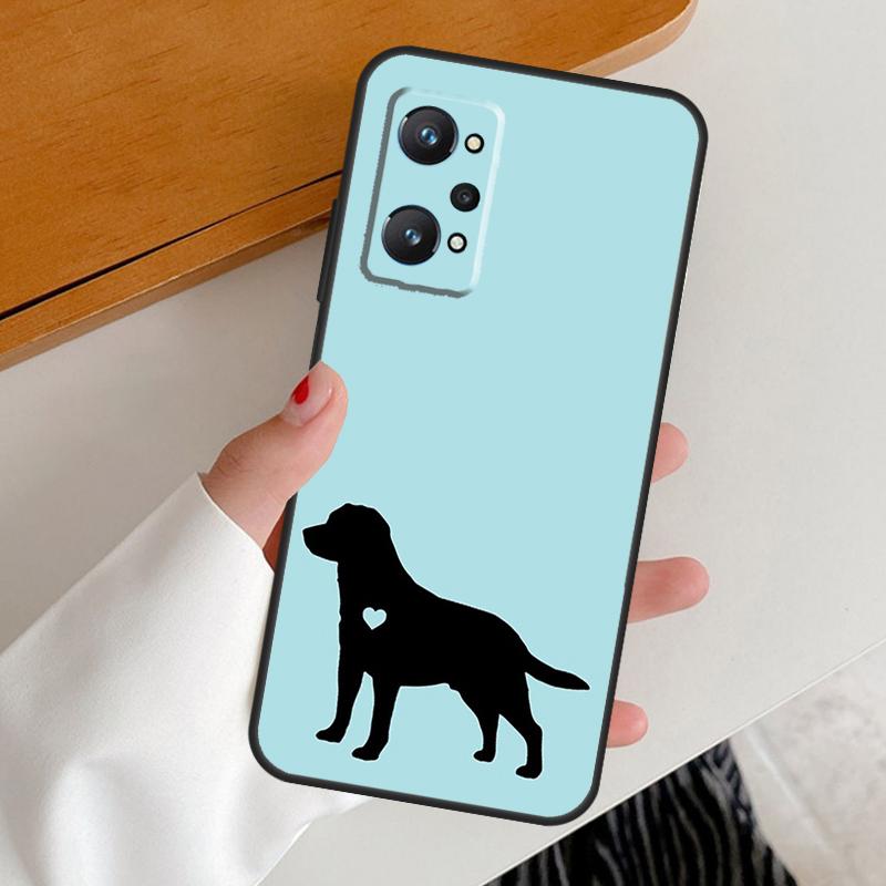 

Black Labrador Dog For Realme 11 12 Pro Plus 10 9 GT5 GT Neo 6 C25s C21Y C30 C31 C33 C35 C51 C53 C55 C67 Case Realme 9Pro Plus