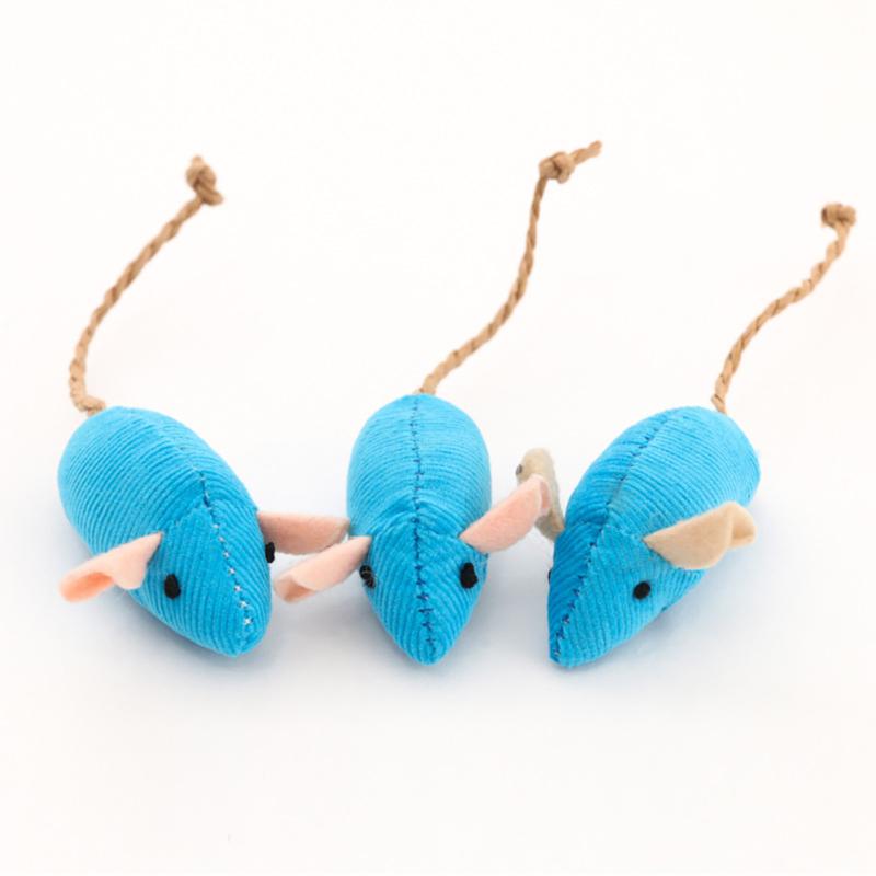 New! Colorful Plush Mouse Scratch-resistant Catnip Play Chase Exercise Toys Pet Supplies For Indoor Cat