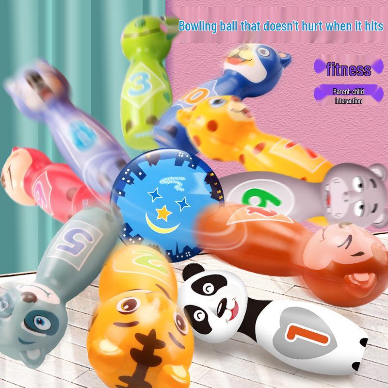 Children's Solid Indoor Bowling Ball - Large, Safe, Parent-Child Sports Toy for Kindergarten Games