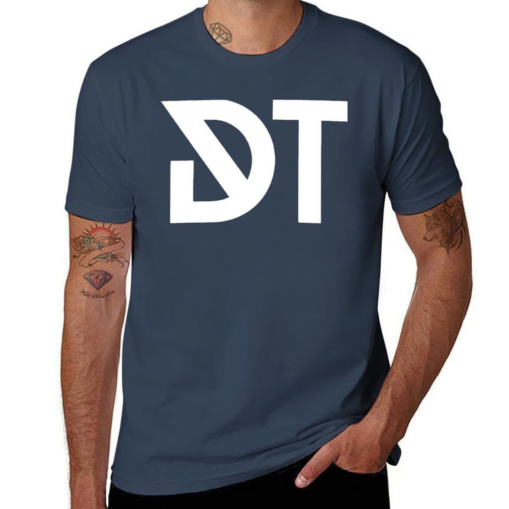 Dark Tranquillity White Monogram Logo Tshirt Big Size Simple Tshirt