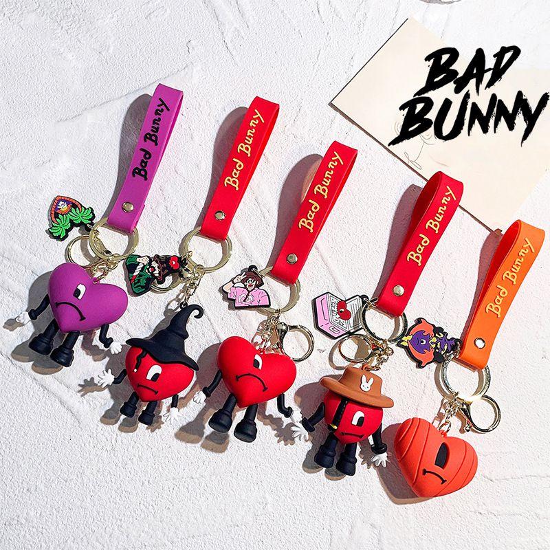 Bad Bunny Key Ring High Quality Soft Glue Kids Xmas Decoration Gift