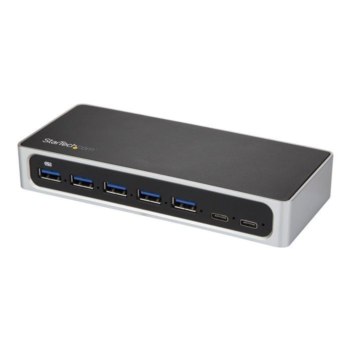 StarTech.Com Hub USB-C À 7 Ports Avec Alimentation Externe - Concentrateur USB Type-C Vers 5x USB A Et 2x USB-C - USB 3.0 (HB30C5A2C