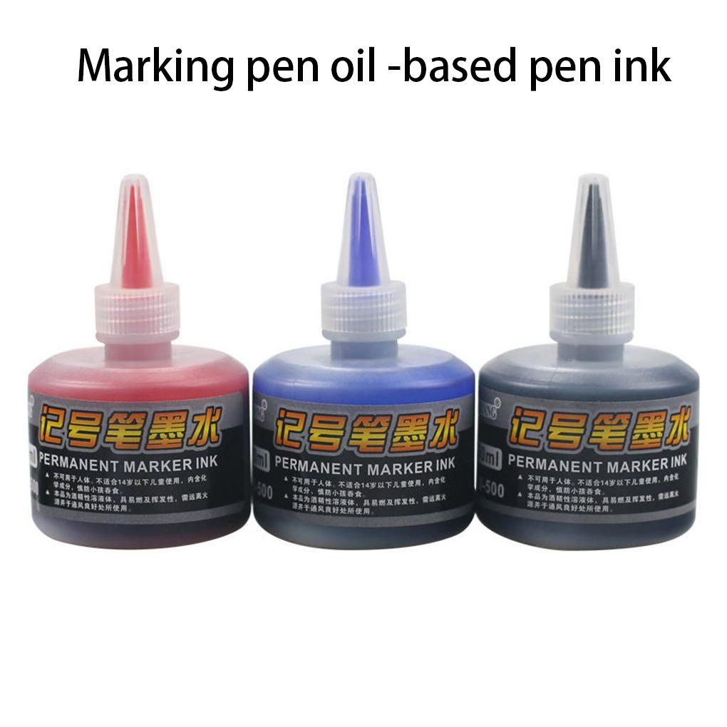 Oil Marking Pen Ink Dry Pens Refill Inks Handwriting Drawing Stationery Writing Tool Accessory School Office Supply
