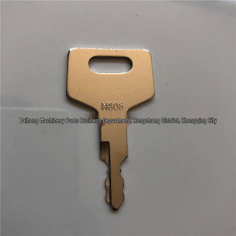 Takeuchi H806 Excavator Parts: Ignition Key Switch & Fuel Tank Cap Key for Models 150, 160, 175, 1135.