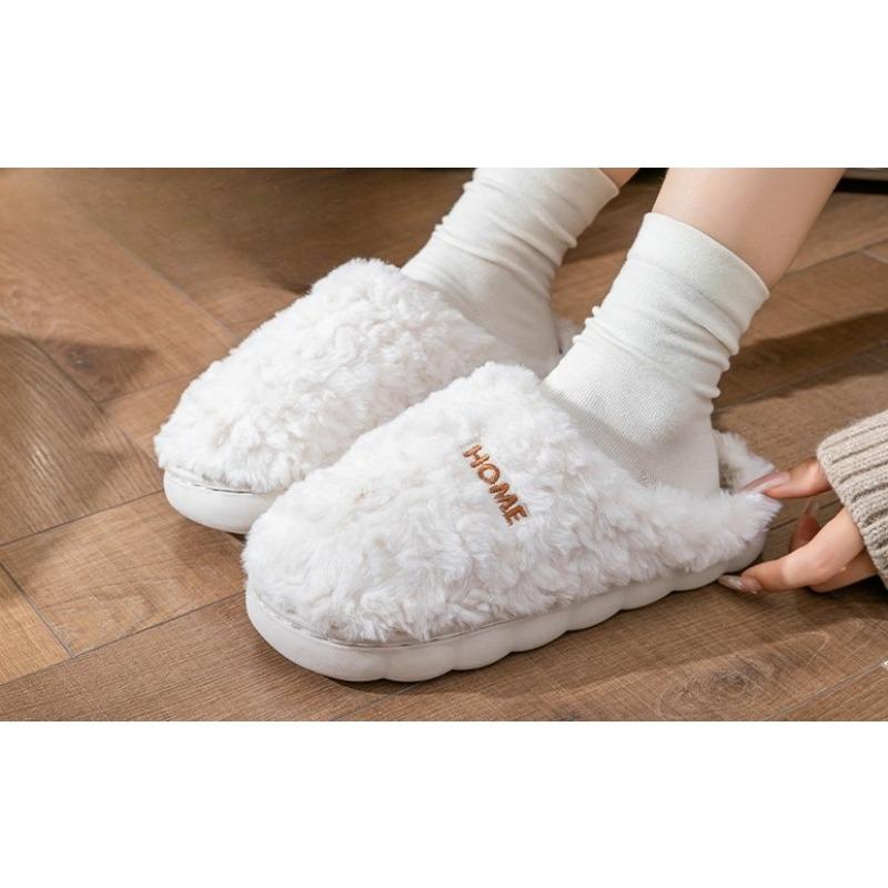 Warm Shoes, Cotton Slippers, Women's Indoor Home Thick-soled Comfortable Outdoor Shoes