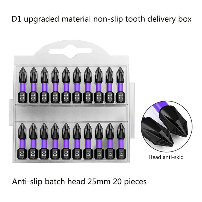 10/20Pcs PH2 Magnetic Batch Head Cross Screwdriver Hardness Impact Drill Bit For Electric Screwdrivers Hand Drills