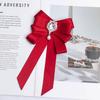 Elegant Alloy Bow Tie Pre-tied Rhinestone Bowknot Brooches Detachable Crystal Rhinestone Bowtie Jewelry Accessories