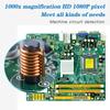 3 In 1 HD 1000X PCB Inspection Tools Digital Microscope LED USB WiFi Microscope Mobile Phone Microscope Camera with Stand for Smartphone