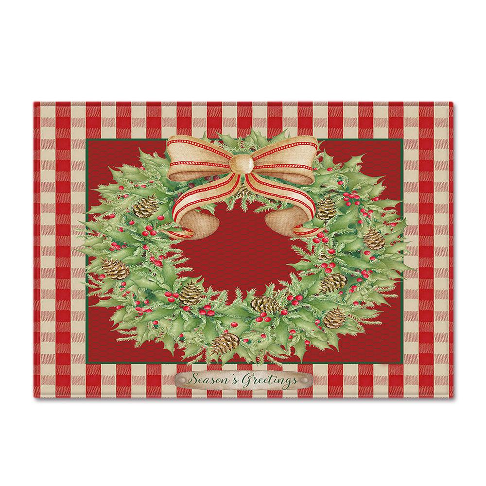 Living Room Carpet Merry Christmas Bedroom Floor Mat Doormat For Europe And The United States