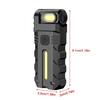 1000mAh Battery Magnetic LED Flashlight 180 Degree Rotating Head USB Rechargeable EDC Pocket Torch Waterproof Design