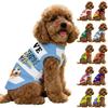 Haustier Fußballtrikot Hundeshirt Weich Bequem Leicht Atmungsaktiv Ärmelloses Design Geeignet für Kleine Mittlere Hunde Fußball-Thema