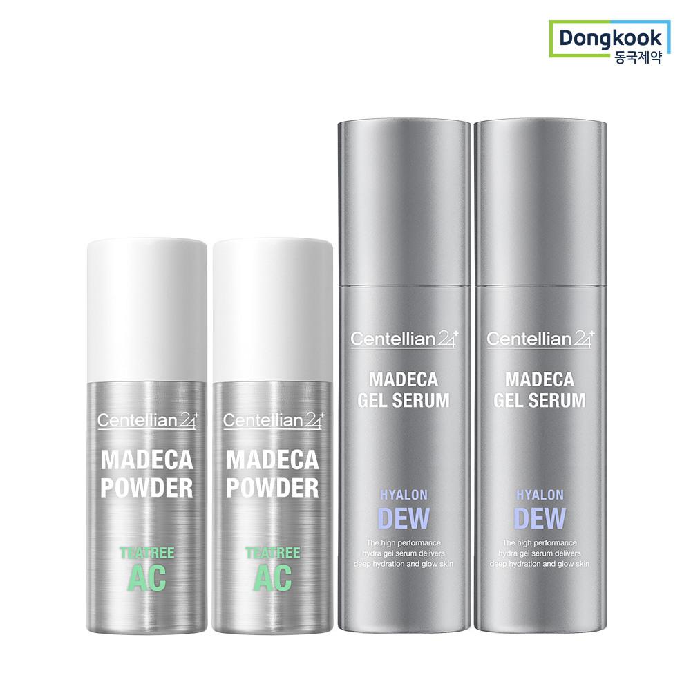Madeca Powder Tea Tree AC Madeca Powder 6g x 2 + Madeca Gel Serum Hyaluronic Acid 30ml x 2