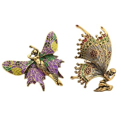 Retro Brooch Butterfly Corsage Pin Jewellery Piece For Women And Men Lightweight Alloy Chest Decoration Gift