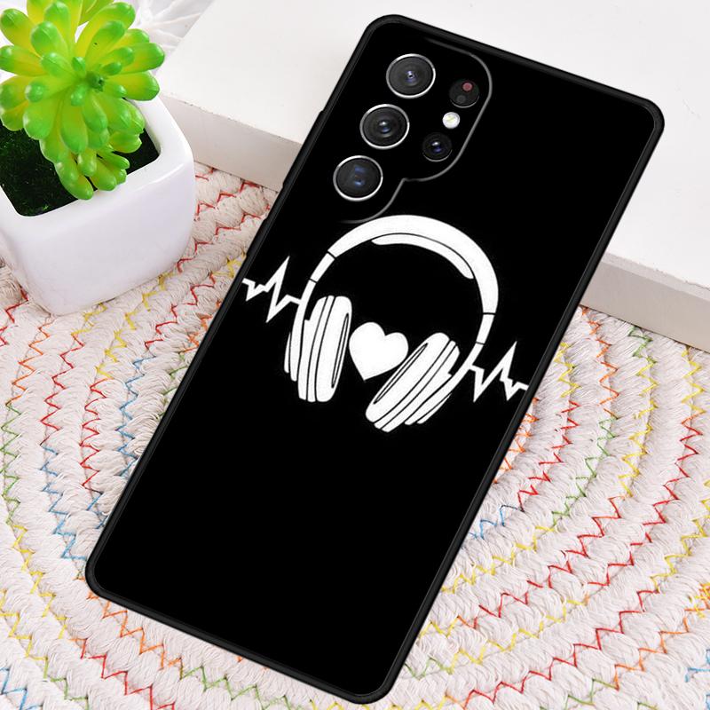 Minimalist Music Lover Silicone Phone Case For Samsung Galaxy Note 10 Pro S26 S25 S24 S23 S22 S21 Plus S25Ultra Capa Cover