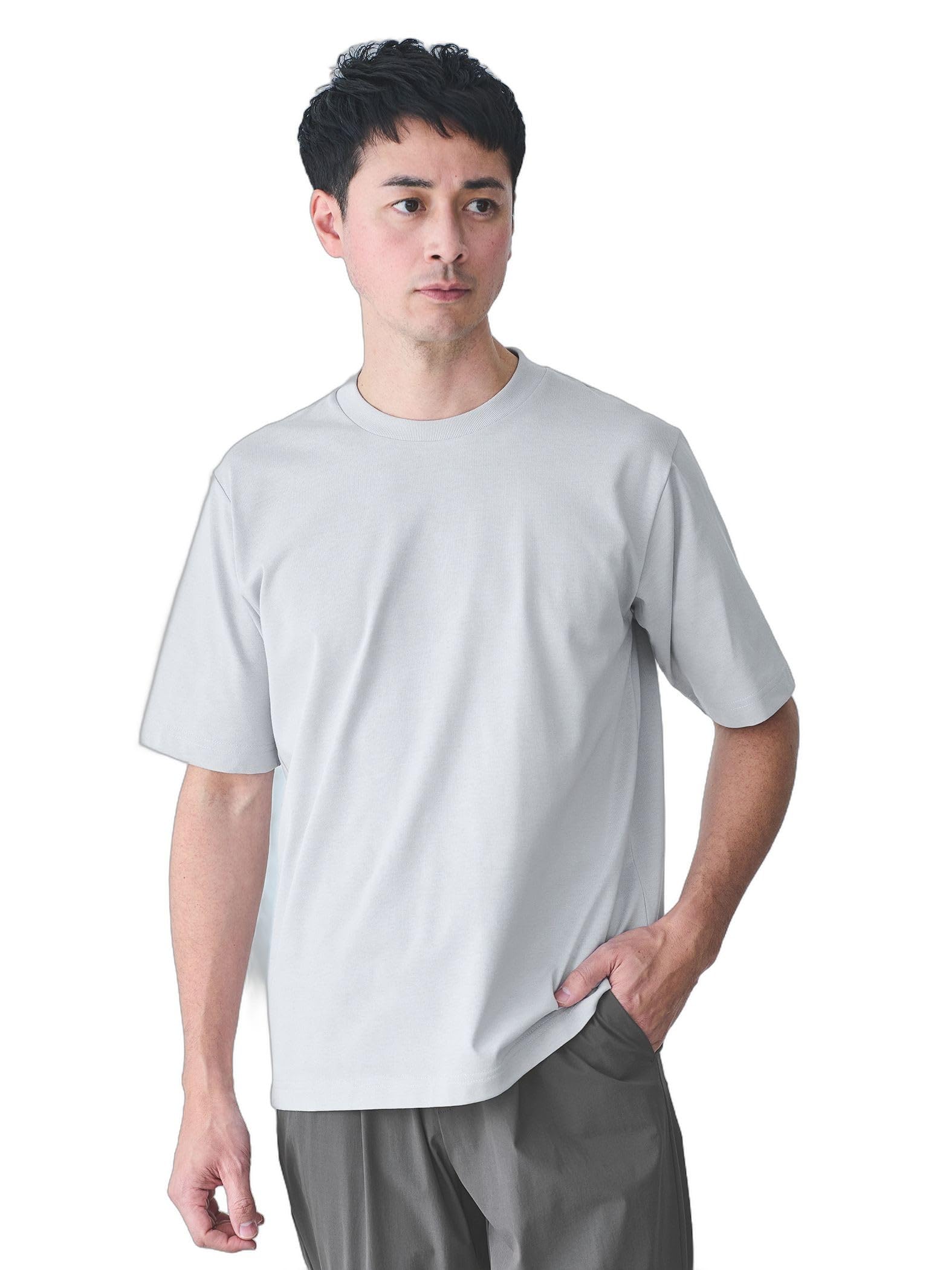 

United Arrows Green Label Relaxing JUST fit Jacket Short 32171715672 1170 L Web-Exclusive T-Shirt, Sleeve, Quick-Drying, Antibacterial, LT.GRAY(11)