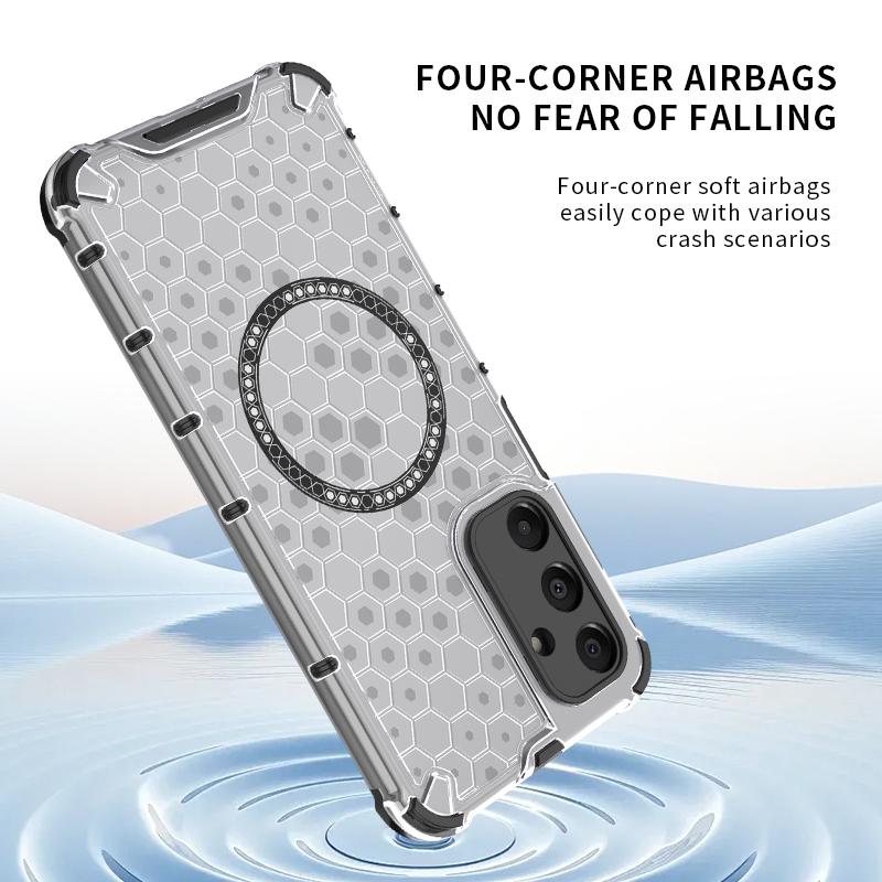 Carcasa magnetica pentru Magsafe Full Cover pentru Samsung A16 A26 A36 A56 A55 A35 M35 5G Protectie transparenta rezistenta la socuri Husa din silicon TPU