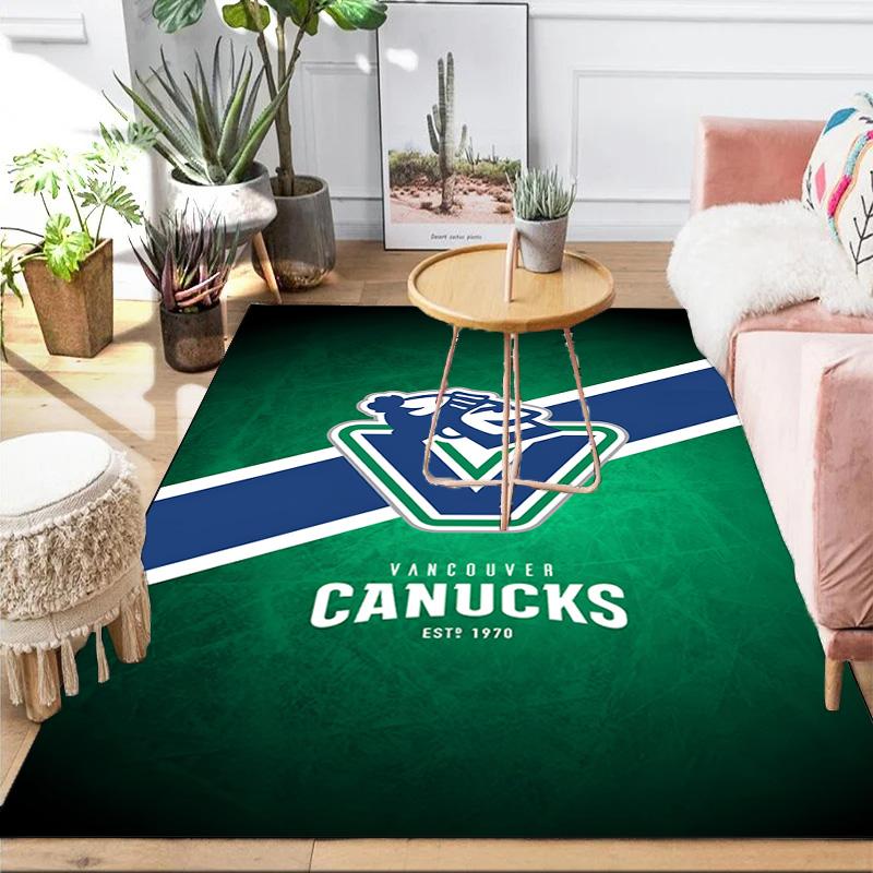 Hockey Team Vancouver-Canucks Area Rug Suitable for Indoor And Outdoor,Carpets for Kitchens, Homes, Offices, Living Rooms,Home Decor,Christmas Gift