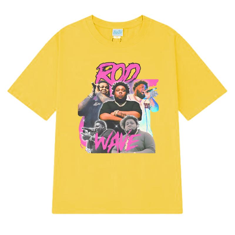 Hot Sale Rapper Rod Wave Graphic Oversized t-shirt 100% Cotton Men Women short sleeve O-Neck Tee shirt Unisex Summer vintage Top