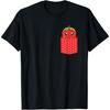 Summer Food Red Berry Fruit Kawaii Pocket Strawberry T-Shirt