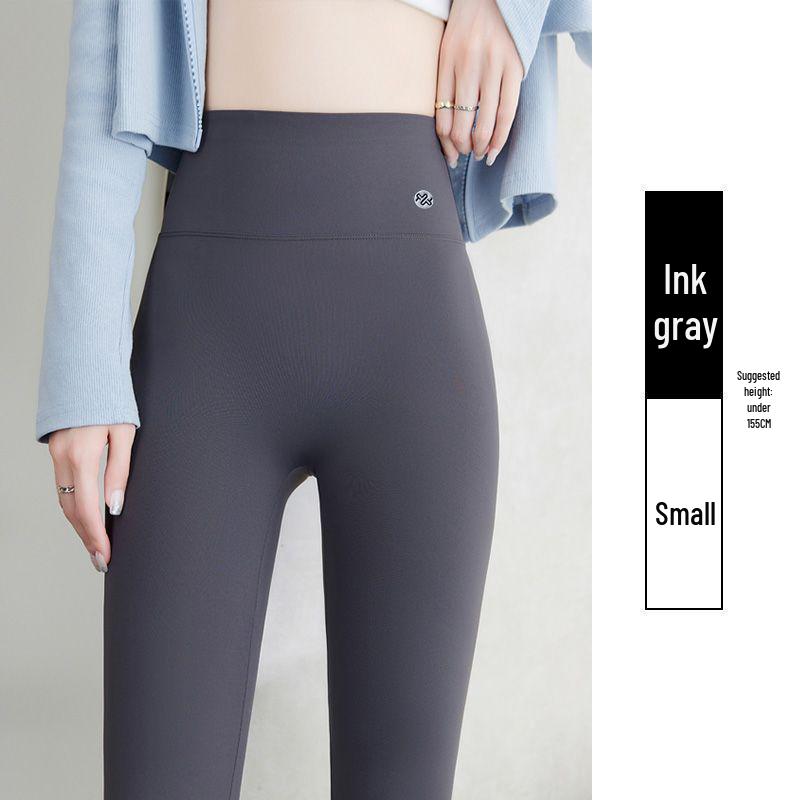 

White Velvet Shark Leggings for Women - Petite, Stretchy, Thickened, Warm Yoga Fitness Pants for Spring, Autumn, and Winter Large [110-135 lbs]