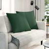 Sofa Cushions 2 Pieces Dark Green 60 x 60 cm Cord Fabric