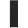 Black Oak Bathroom Cabinet 30 X 30 X 95 Cm Engineered Wood