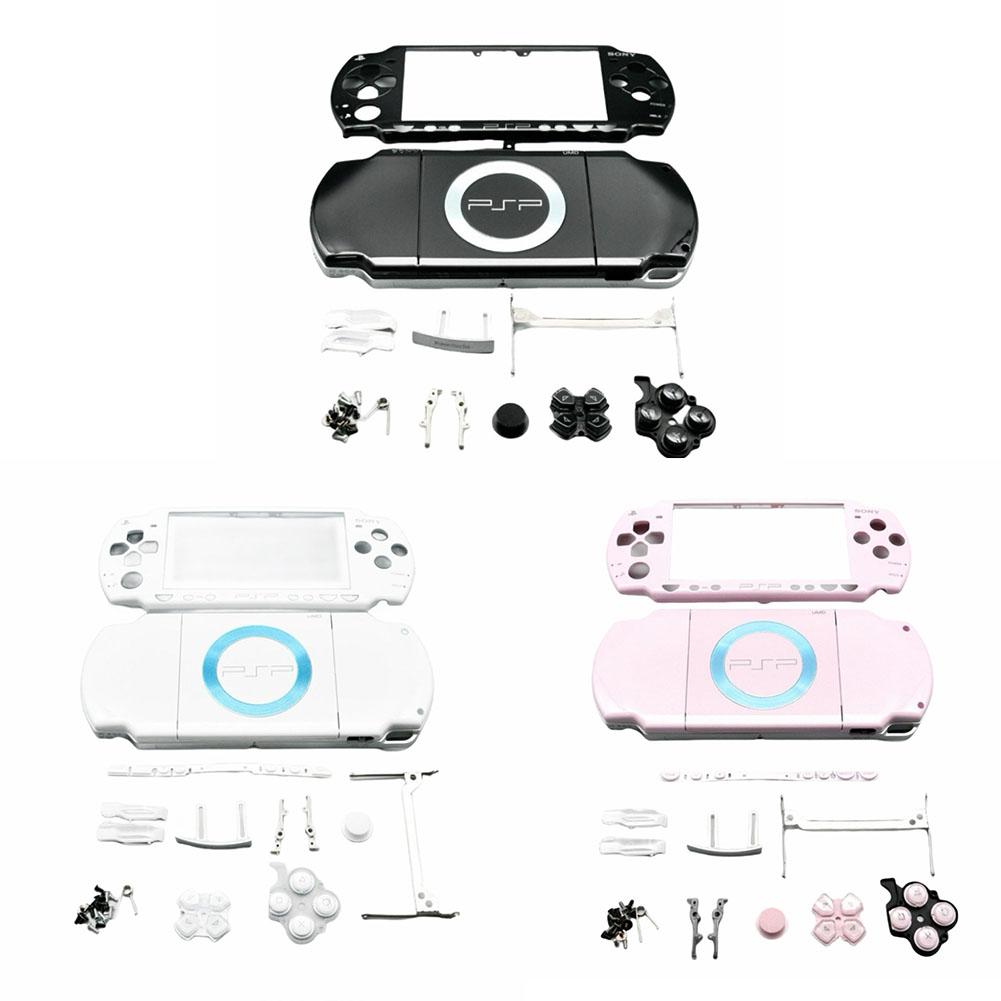 Housing Shell with Button Set Replacement for Psp 2000 Console Shell Faceplate Case Parts for Sony 2000 Repair Kit