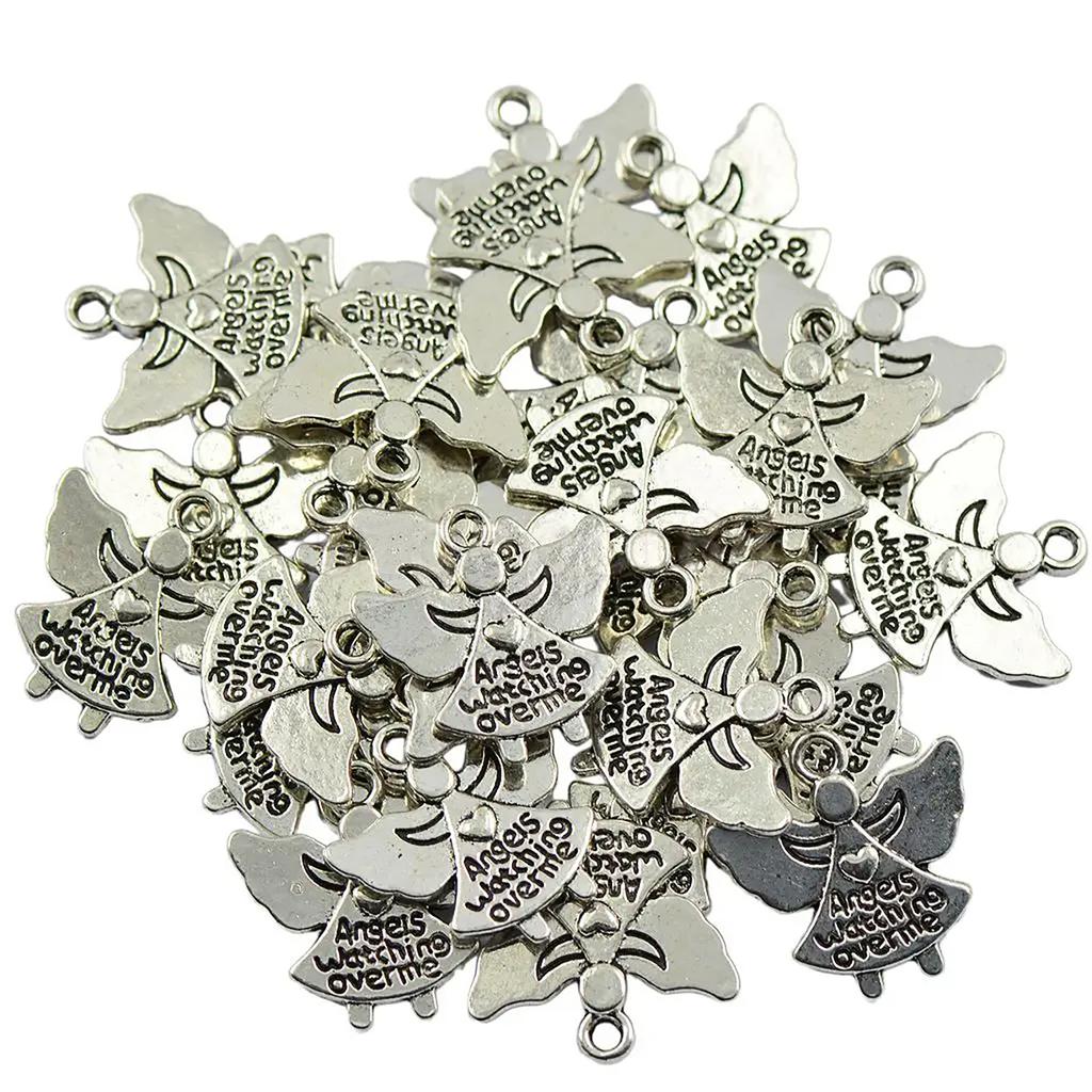 30pcs Tibetan Angel Charms Pendants Eye Catching Angel Pendants Charm For Creative Jewelry And Craft Designs