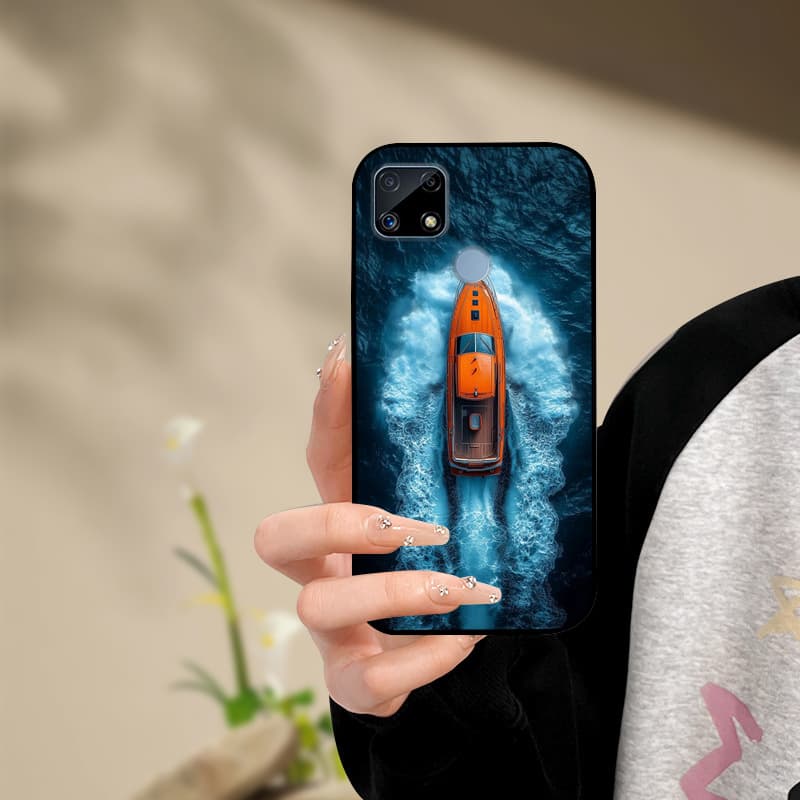 Silicone Phone Case For Realme C25s C25 Cover Painted Soft  For Realme C25 C25S C21 C21Y C25Y Phone Case RealmeC25s C 25 s Funda
