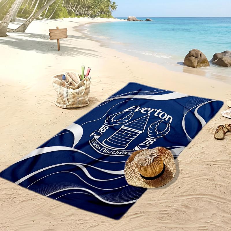 Asciugamano da Spiaggia con Stampa del Football Club Everton, Asciugamano Grande Morbido ad Asciugatura Rapida per Spiaggia Campeggio Nuoto