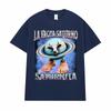 La Vacca Saturno Saturnita Lustige Kuh Meme T-Shirts für Männer Frauen Harajuku Hip Hop Humor T-Shirt Sommer Baumwoll Tops Lustige T-Shirts