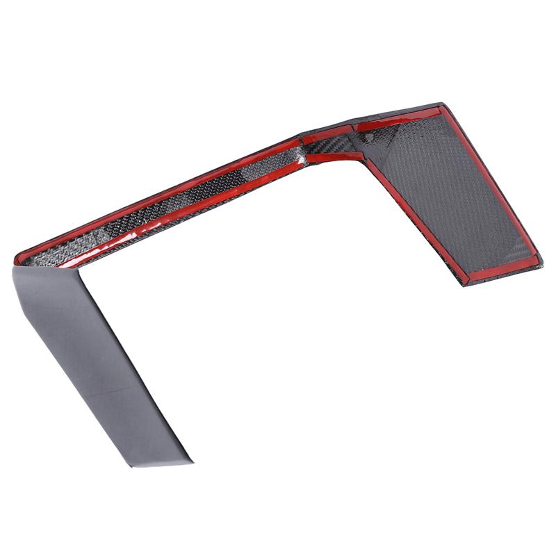 Real Carbon Fiber For Tesla Cybertruck Cyberbeast 2026 2026 Car Interior Rear Display Screen Bottom Panel Cover Trim Accessories