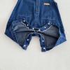 Baby Summer Rompers 3-24M Loose Boys Clothes Thin Toddler One Piece Solid Color Girls Denim Overalls + Hat