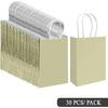 Qiqee 24PCS Medium Gift Bag with Handles Bulk 11"x5"x8" Gift Bags Eggshell Green Bags Multiple Uses (Medium Size)