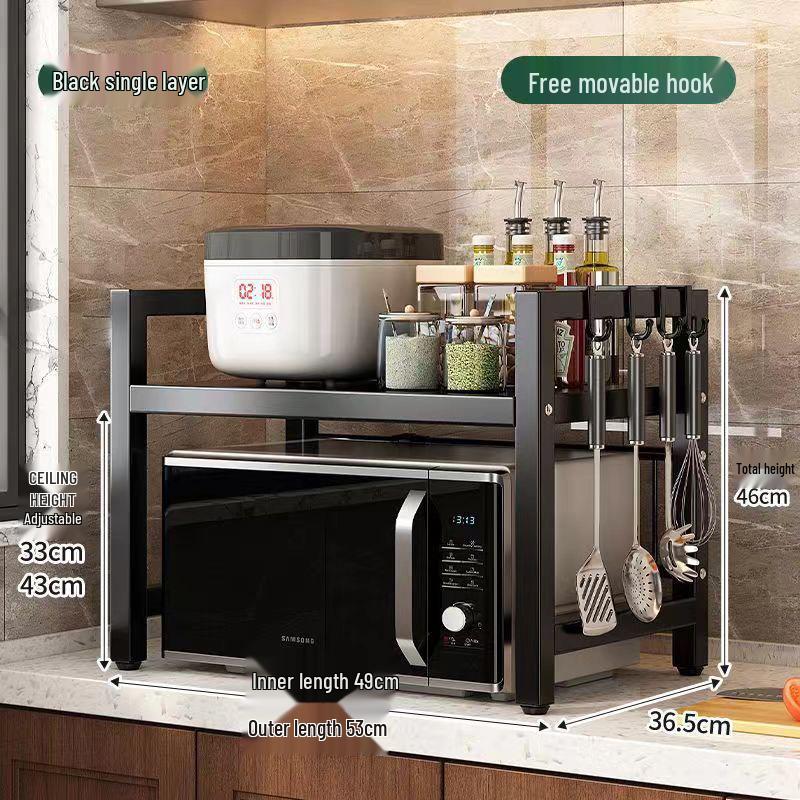 

Микроволновая печь Кухонная полка для хранения специй и рисоварки