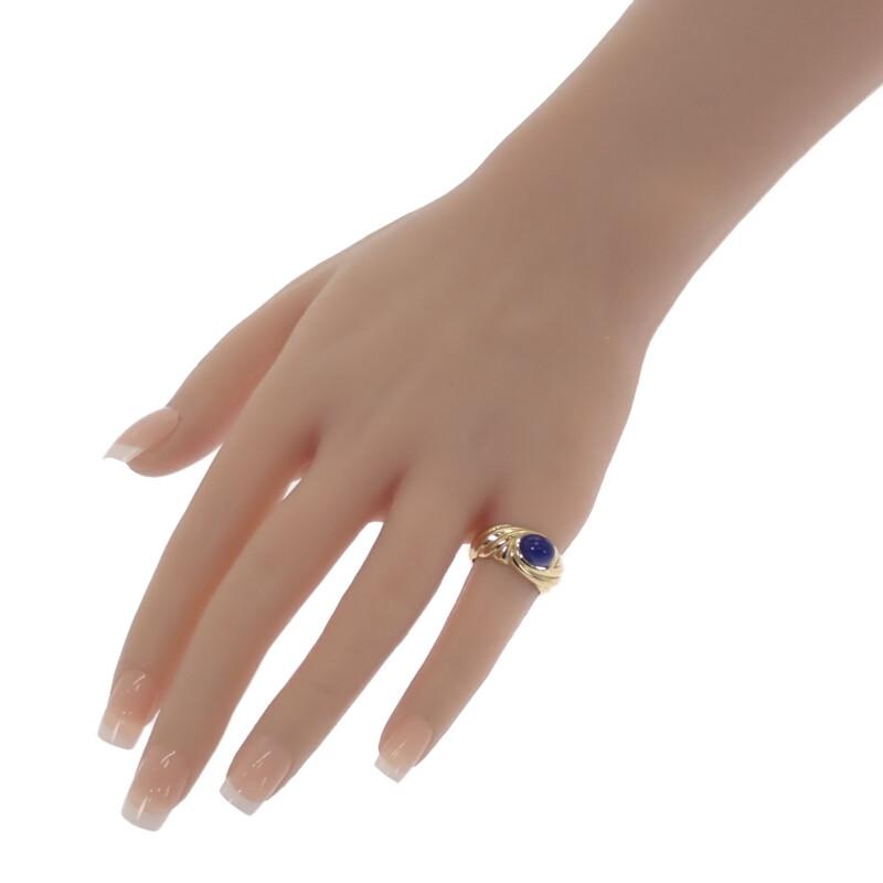Chaumet #12(JP Size) Ring K18 Yellow Gold/lapis Lazuli Women