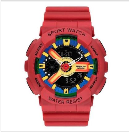 Fashion Sanda Top Brand Outdoor Sport White Digital Watch Women Alarm Clock 3bar Waterproof Shock Military Watches Led Display