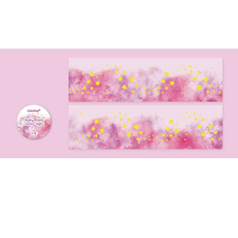 

Звездный ореол Горячее тиснение Маскировочная лента 50 мм X 2 м Скрапбукинг Канцелярские товары DIY Дневник Чехол для телефона Декорация для блокнота