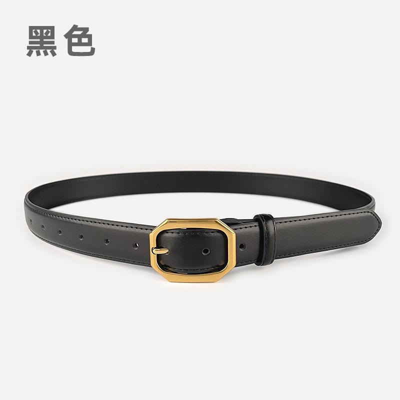 Quatre Saisons Disponible Ceinture en Cuir Véritable pour Femme Cuir Associé à Jeans, Pantalons Décontractés, Jupes, Ceinture pour Femme