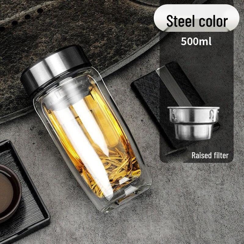 Shangqi Double-Layer Goose Egg Glass Water Cup
