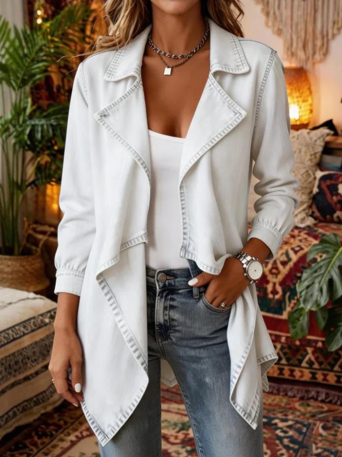 Denim jacket women`s new medium and
