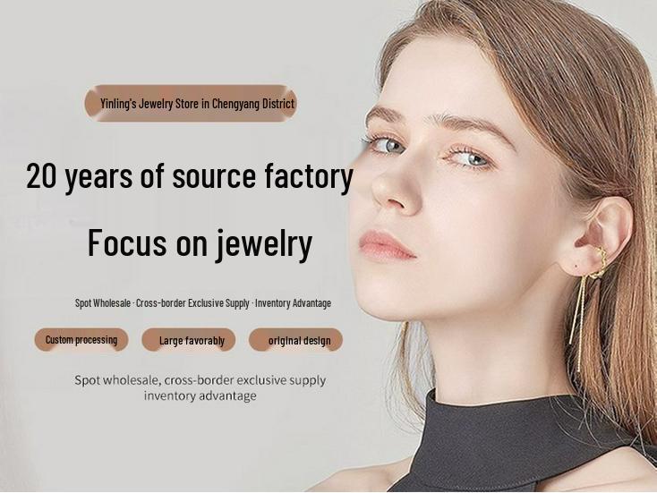 Exquis Longs Boucles d'Oreilles Feuille à Franges avec Diamants Micro-sertis - Design de Niche Élégant pour un Effet Amincissant