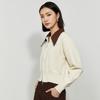 Women's Patchwork Lapel Knitted Cardigan