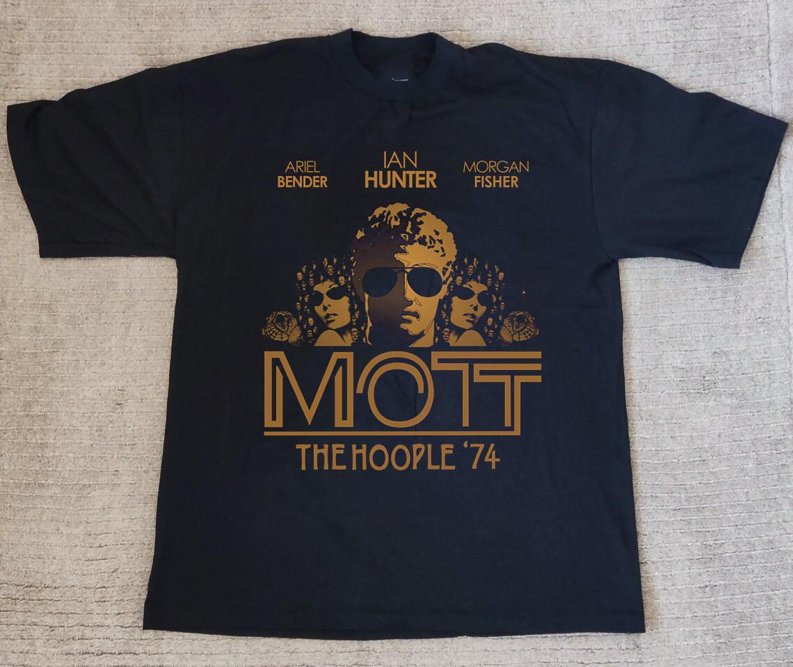 HOOPLE Band Tour 74 Black Unisex T-Shirt L