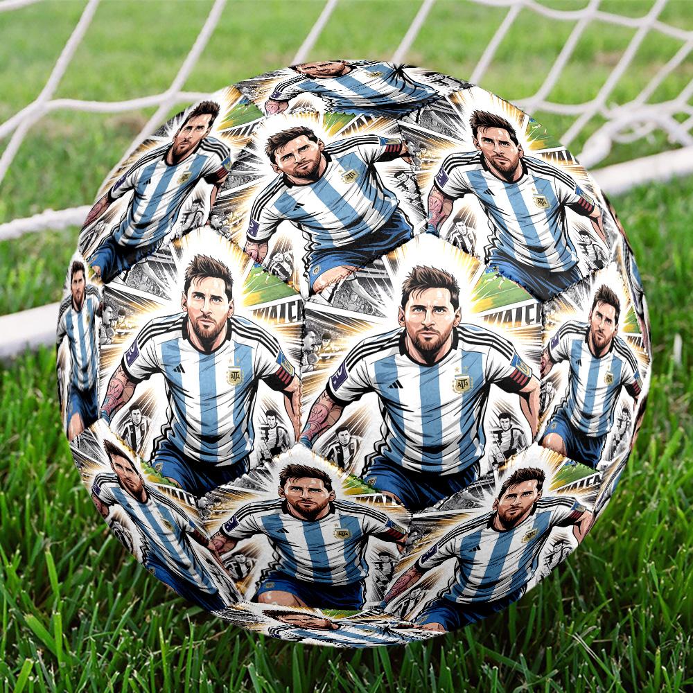 Golden Messi Glory Size 5 Soccer Balls, High-Quality, Anti-Slip, Protective Football, a Unique Gift Suitable for Birthdays, Christmas