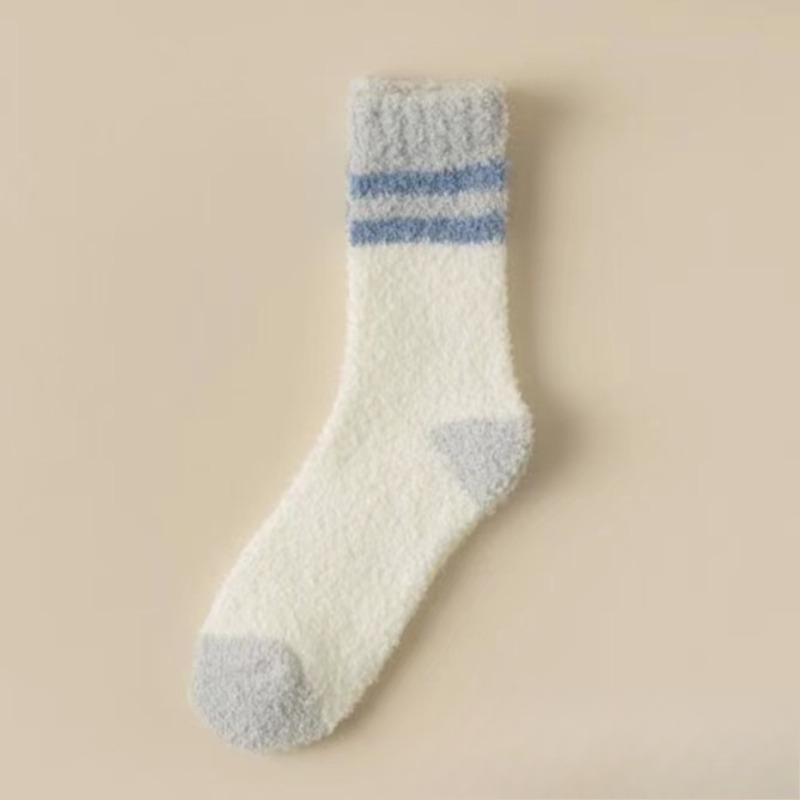 Male Winter Thick Hair Circle Trend Warm Leisure Floor Sleep Tube Socks