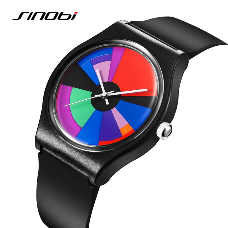 SINOBI Original Design Herrenuhren Beste Geschenke Uhr Bunte Lebensstil Mans Sport Quarz Armbanduhren Top Mode Männliche Uhr
