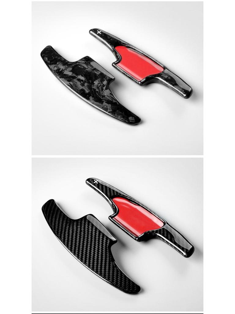T-Carbon Carbon Fiber Shift Paddles for Honda Fit Vezel - Extended Steering Wheel Mod.