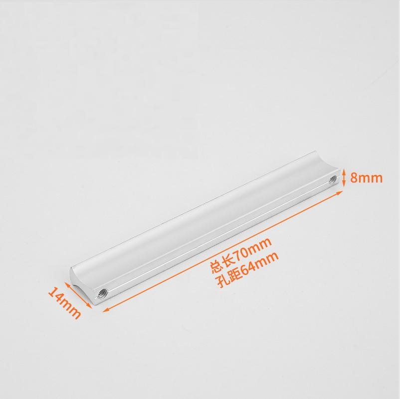 2PCS 32-128mm Aluminum Alloy Cabinet Handle Wardrobe Door Handle Drawer Knobs Cupboard Pulls Furniture Handle Hardware versatile