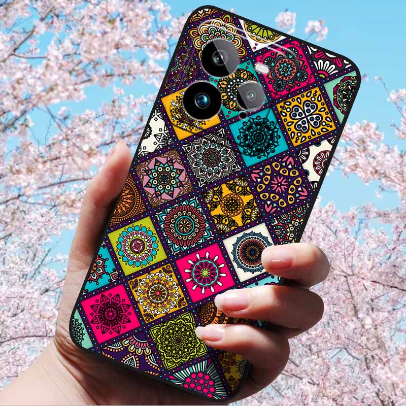 For Realme GT 7 Pro 5G 6.78"Case 3D Relief Soft Silicone Cover Retro Embossed for Realme GT 7 Pro Phone 3D Soft Protection Case